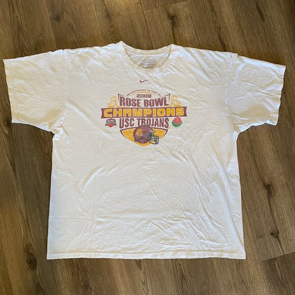 Vintage 2008 Rose Bowl Champions USC Trojans Nike T-Shirt Size XL - Rare Find‎ - Picture 1 of 8